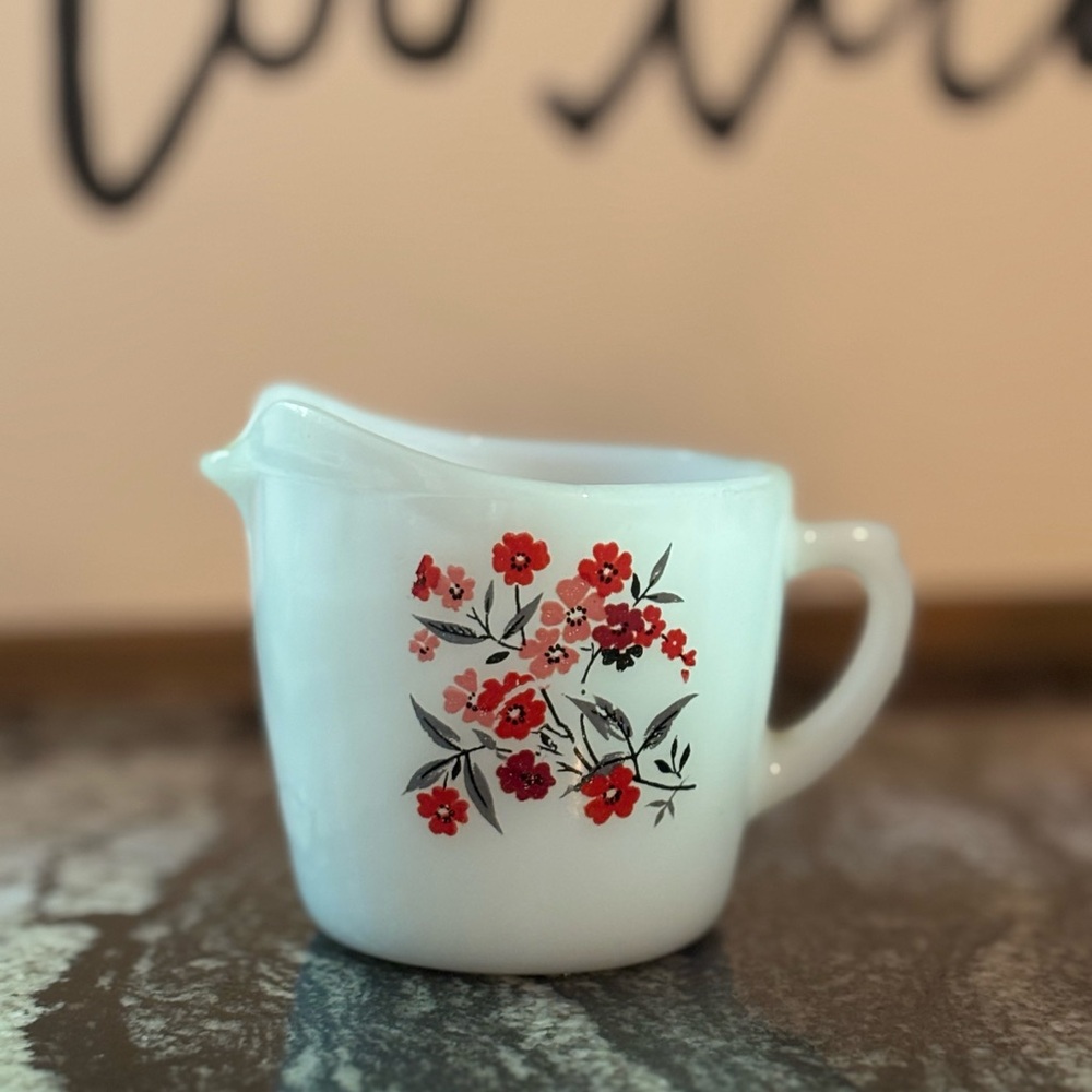 Mid-Century Modern Fire King White Creamer